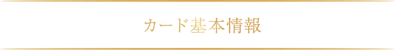 カード基本情報
