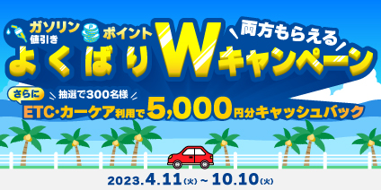 両方もらえる！よくばりWキャンペーン
