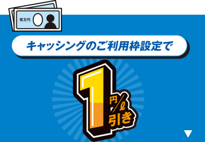 キャッシングのご利用枠設定で