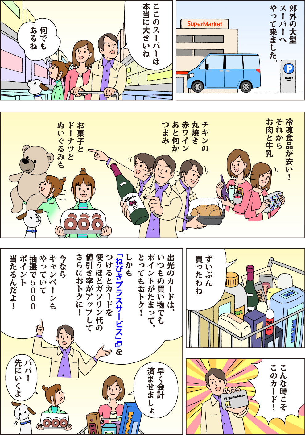おトク・ファミリードライブ日和　スーパーマーケット編の漫画