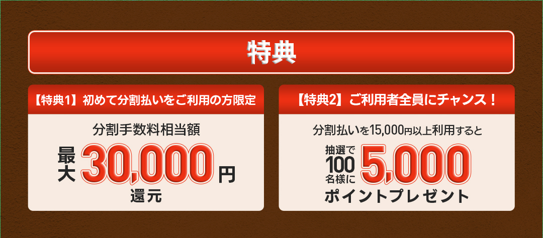 特典概要