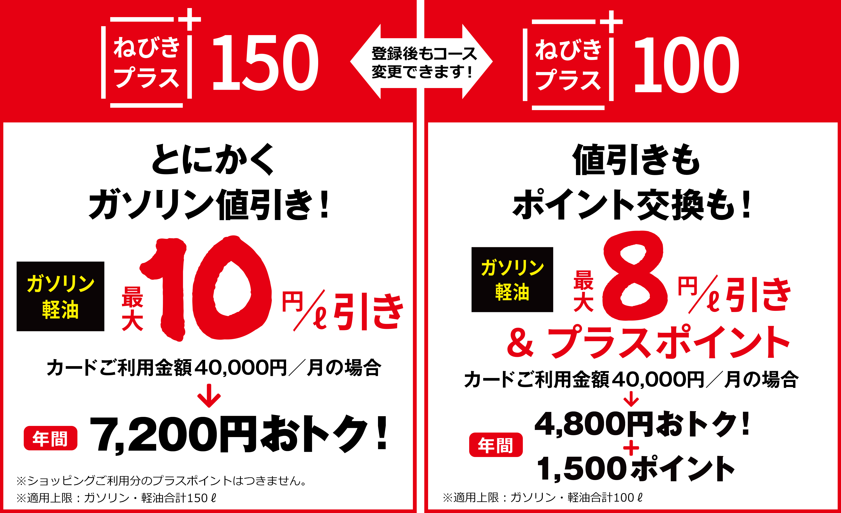 あなたにぴったりのおトクが選べる!