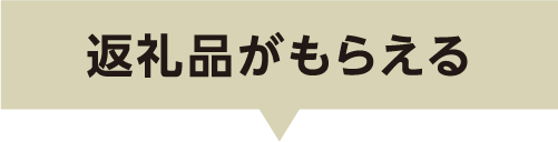 返礼品がもらえる