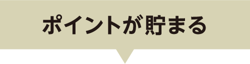 ポイントが貯まる