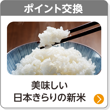 ポイント交換／美味しい日本きらりの新米