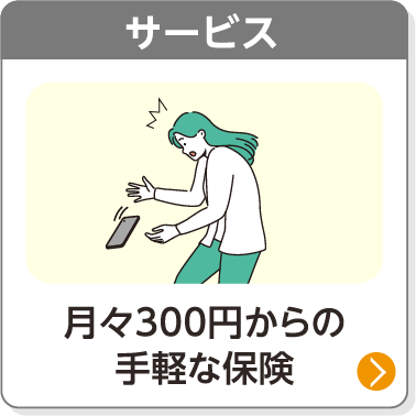 サービス／月々300円からの手軽な保険