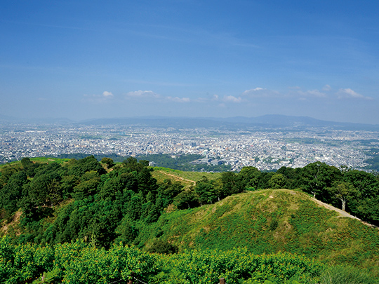若草山からの眺め（奈良奥山ドライブウェイ）