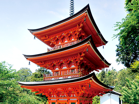 竹生島 宝厳寺 三重搭