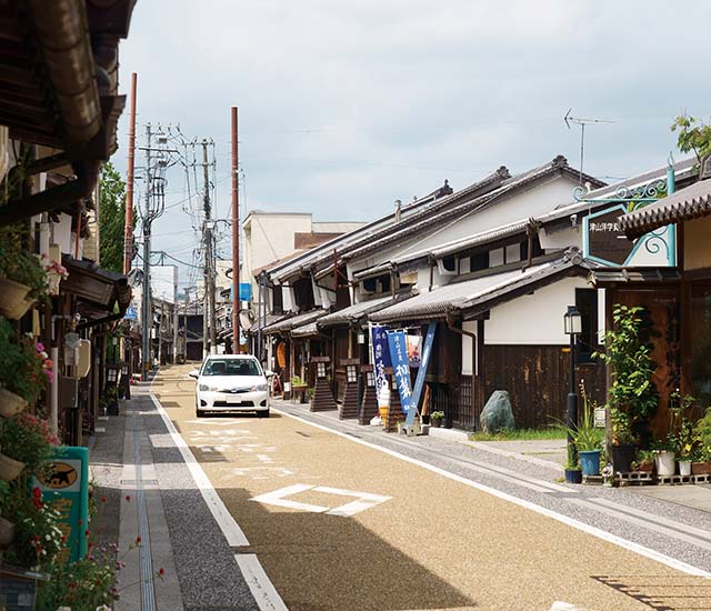 津山市 城東地域の町並み