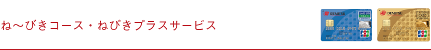 ね～びきコース・ねびきプラスサービス